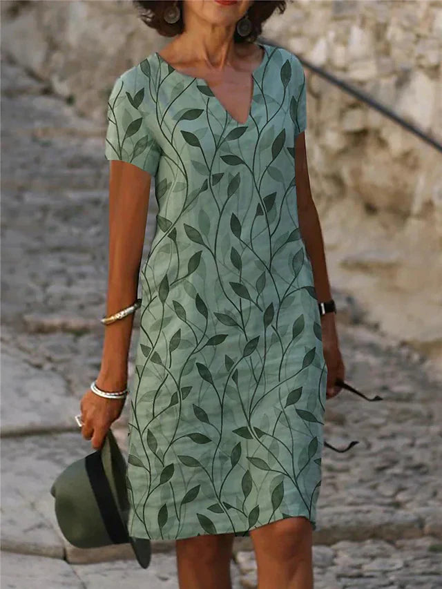 Enchanting Dress with Magical Design in Emerald Green - GreenAura-S-State of Style