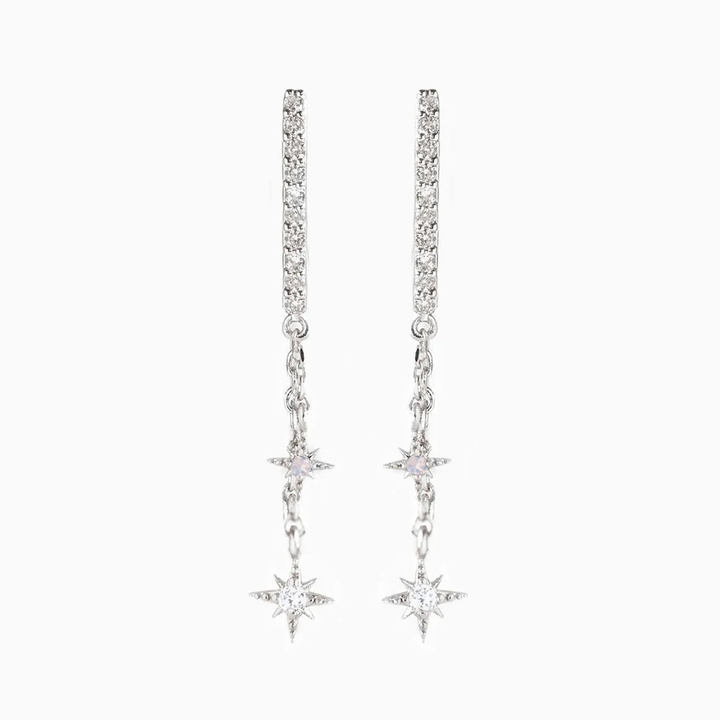 Enchanting Star Light Earrings - Astrid-Star Chain Earrings-State of Style