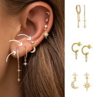 Enchanting Starlight Earrings - Astrid-Lightning Stud-State of Style