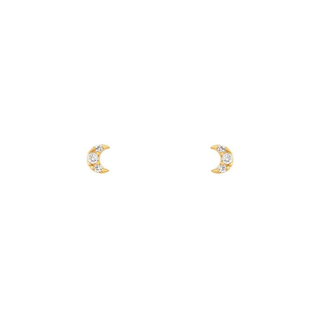 Enchanting Starlight Earrings - Astrid-Moon Stud-State of Style