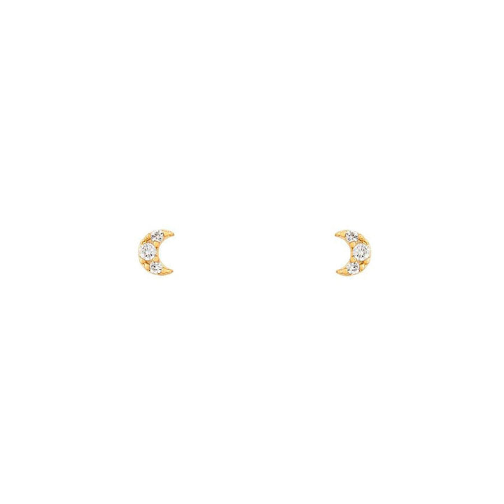 Enchanting Starlight Earrings - Astrid-Moon Stud-State of Style