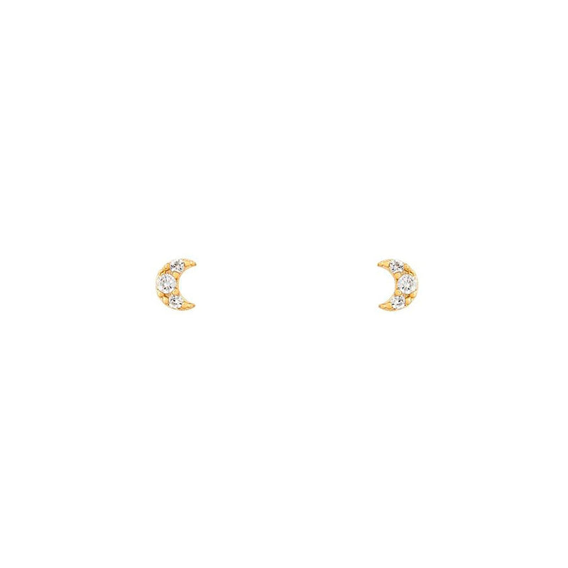 Enchanting Starlight Earrings - Astrid-Moon Stud-State of Style