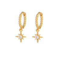 Enchanting Starlight Earrings - Astrid-Star Hoop Earrings-State of Style