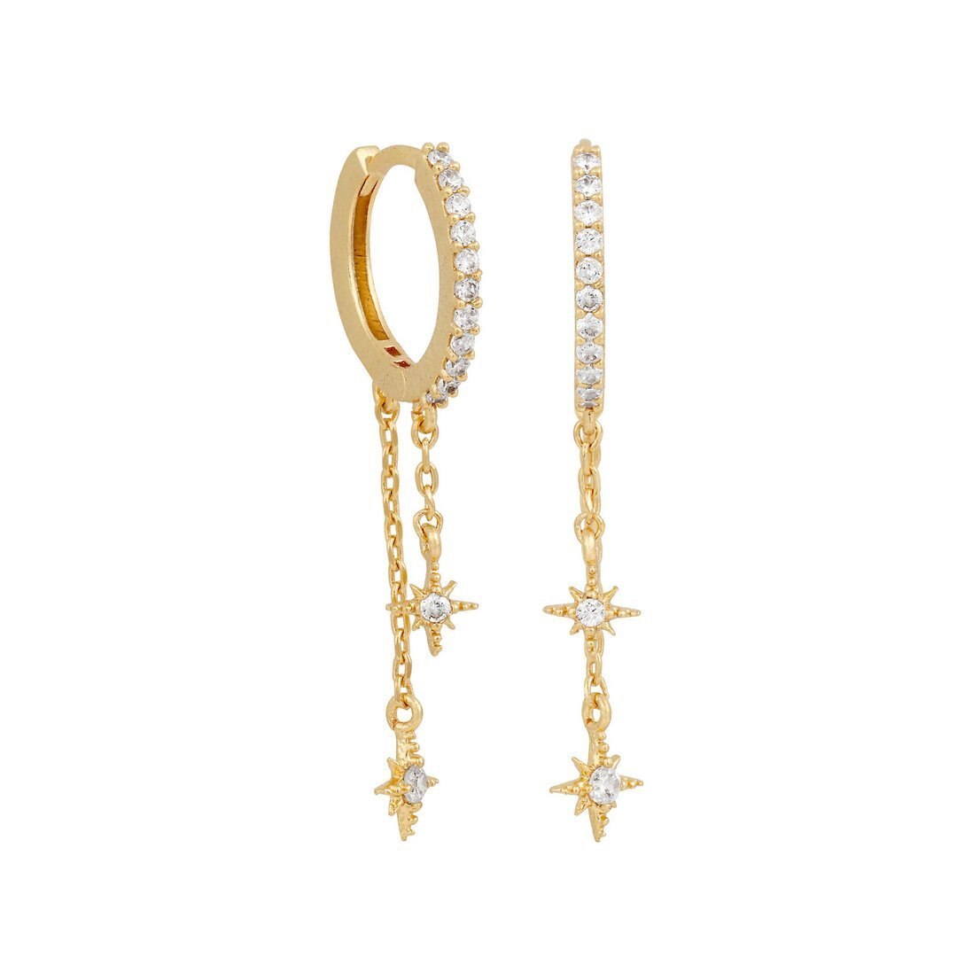 Enchanting Starlight Earrings - Astrid-Star Pendant Earrings-State of Style