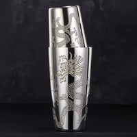 Engraved Cocktail Shaker – Mixaro-Chinese Dragon-State of Style