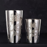 Engraved Cocktail Shaker – Mixaro-Chinese Dragon-State of Style