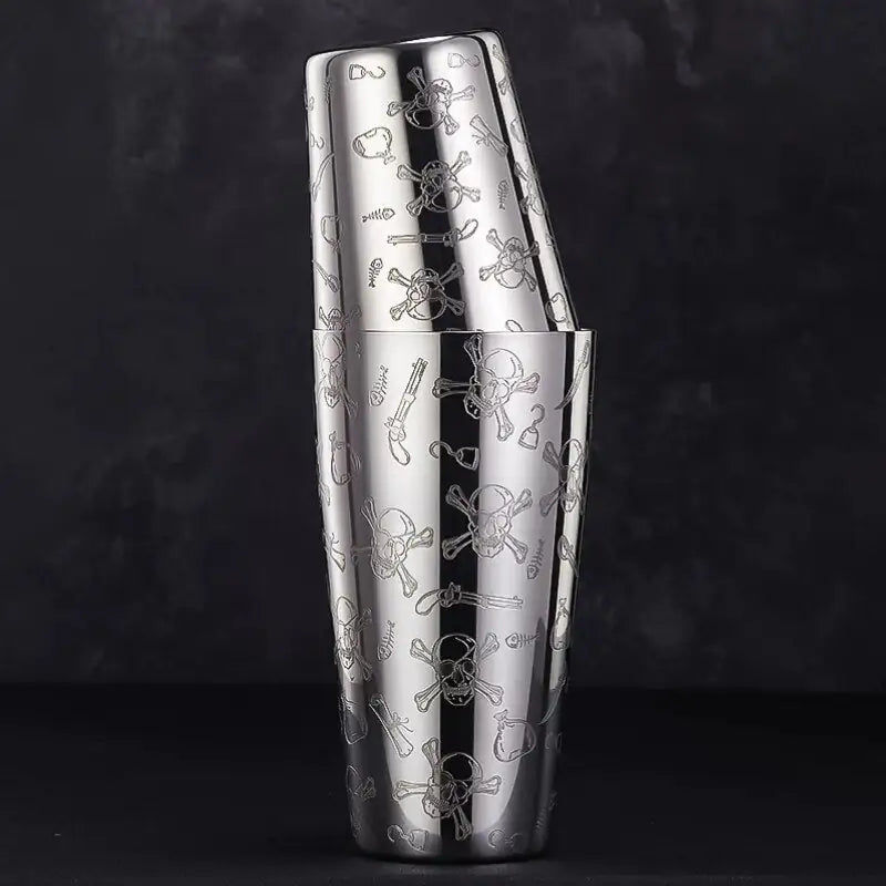 Engraved Cocktail Shaker – Mixaro-Pirate-State of Style