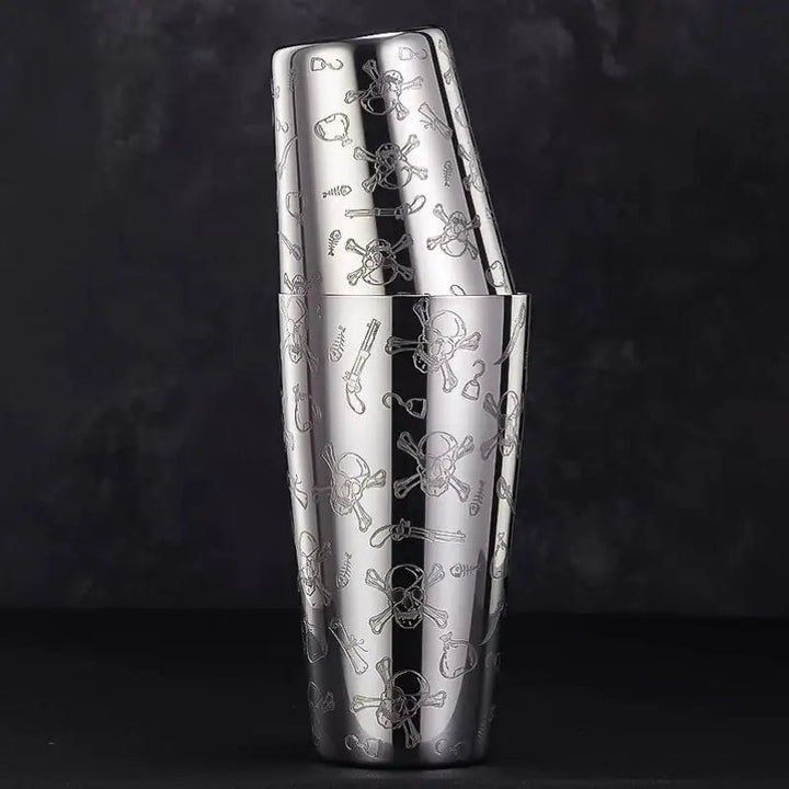Engraved Cocktail Shaker – Mixaro-Pirate-State of Style