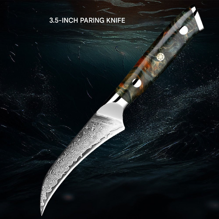 Japanese Damascus Knife Set – KairoBlade