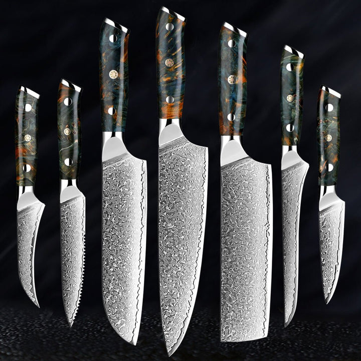 Japanese Damascus Knife Set – KairoBlade