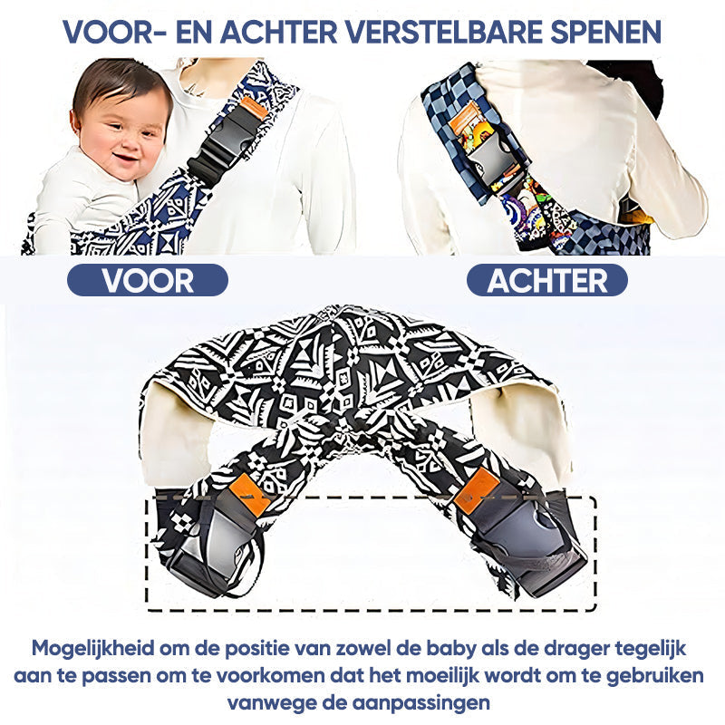 Ergonomic Adjustable Baby Carrier - SnuggleRide-Bonsai Black-State of Style