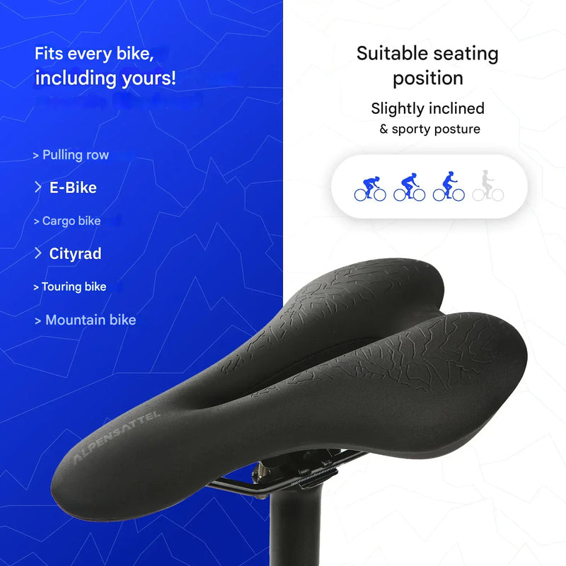 Ergonomic Bicycle Saddle with Memory Foam – SaddlePeak AirRide-State of Style
