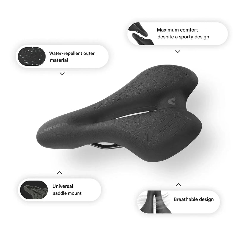 Ergonomic Bicycle Saddle with Memory Foam – SaddlePeak AirRide-State of Style