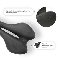 Ergonomic Bicycle Saddle with Memory Foam – SaddlePeak AirRide-State of Style