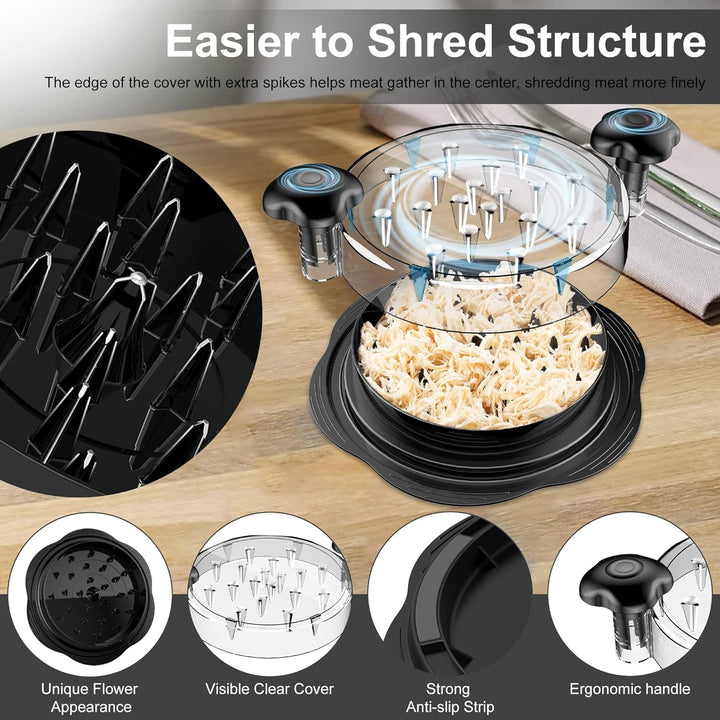 Ergonomic Chicken Shredder Tool - ErgoShredder-Black-State of Style
