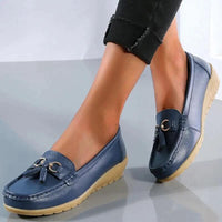 Ergonomic Leather Sandals - ElegaWalk-Dark Blue-3.0-State of Style