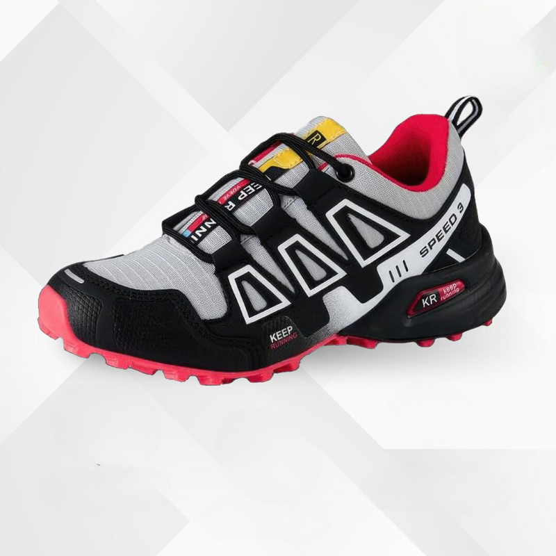 Ergonomic outdoor hiking shoes with comfort cushioning – TrailStep-Grey-Pink (Women)-5-State of Style