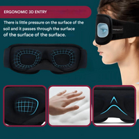 Ergonomic Sleep Mask - CloudDreamer-Black-State of Style
