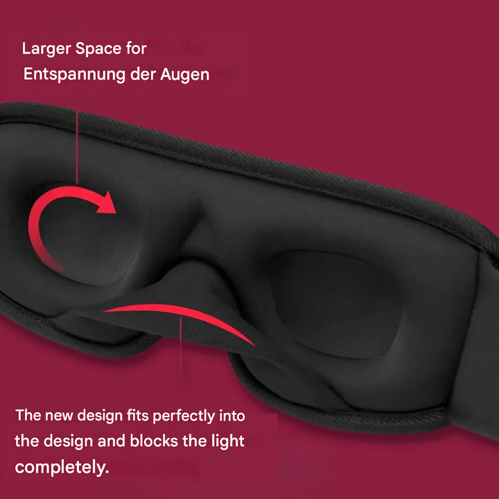 Ergonomic Sleep Mask - CloudDreamer-Black-State of Style