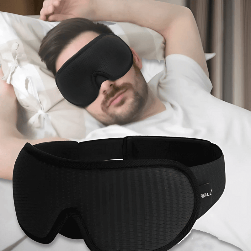 Ergonomic Sleep Mask - CloudDreamer-Black-State of Style