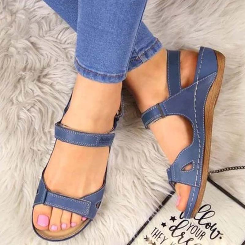 Ergonomic Summer Sandals – Supportive & Breathable Footwear-Blue Sandals-4.5-State of Style