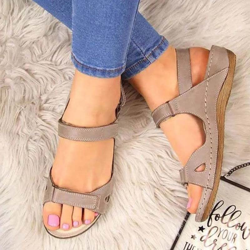 Ergonomic Summer Sandals – Supportive & Breathable Footwear-Grey Sandals-4.5-State of Style