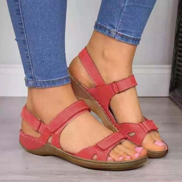 Ergonomic Summer Sandals – Supportive & Breathable Footwear-Red Sandals-4.5-State of Style