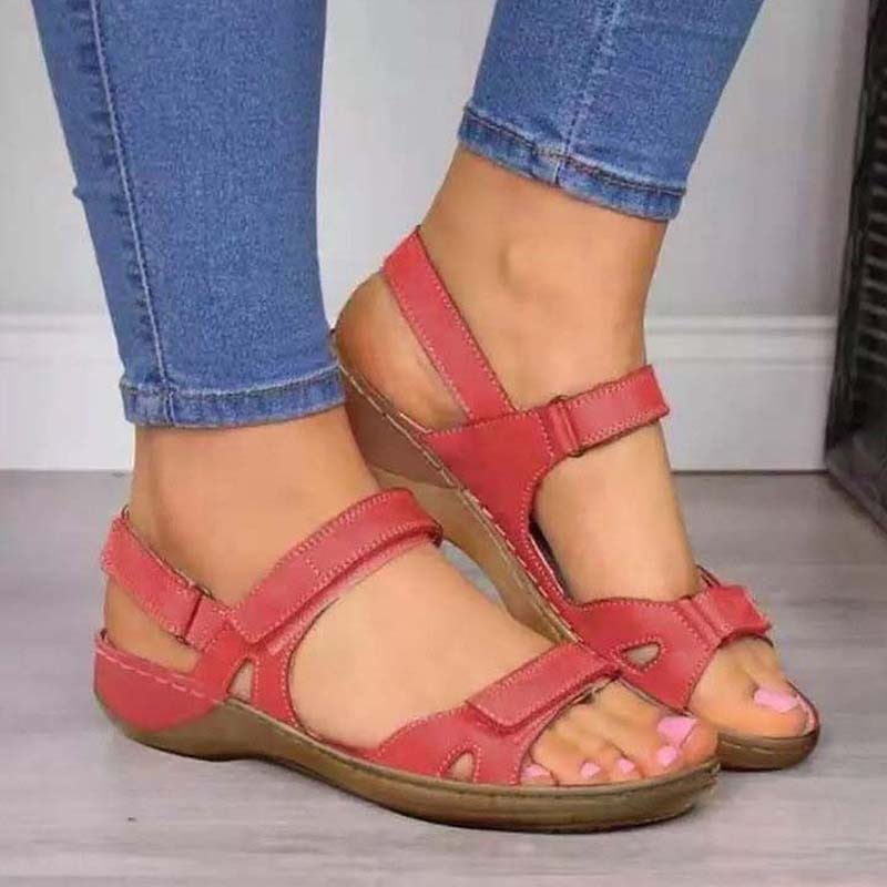 Ergonomic Summer Sandals – Supportive & Breathable Footwear-Red Sandals-4.5-State of Style