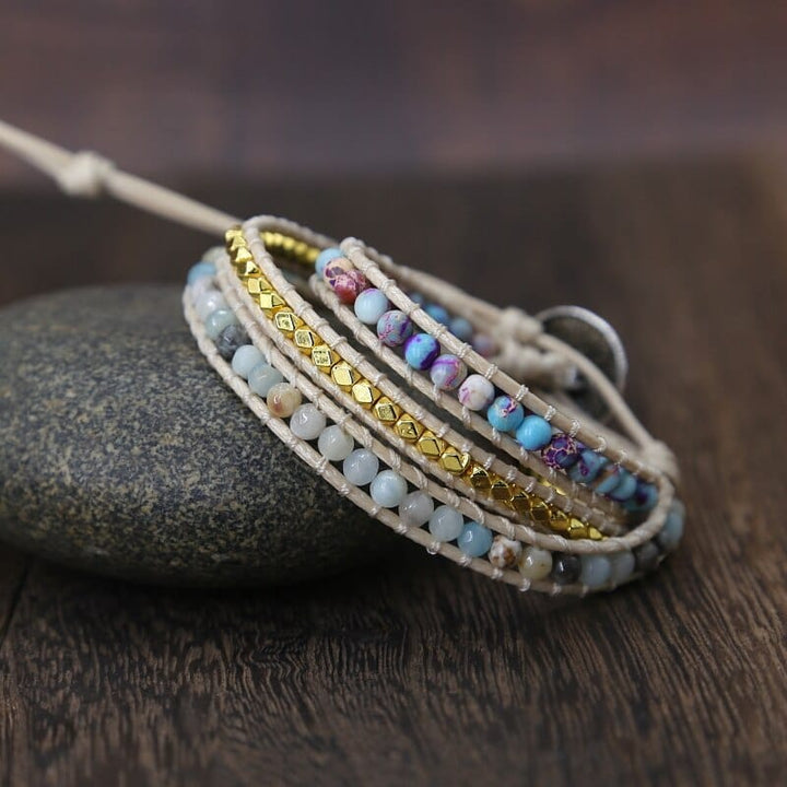 Essential Jasper Wrap Bracelet - Amarilis-State of Style