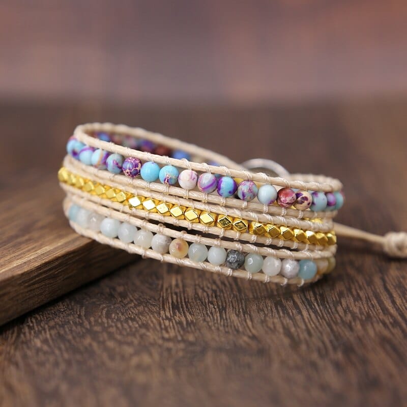 Essential Jasper Wrap Bracelet - Amarilis-State of Style