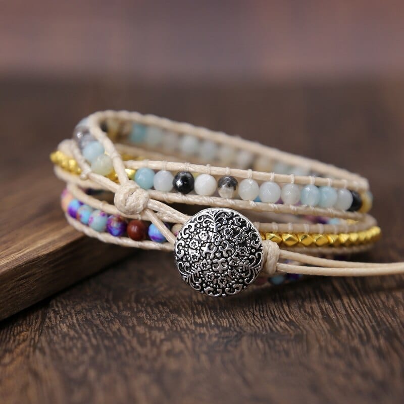 Essential Jasper Wrap Bracelet - Amarilis-State of Style
