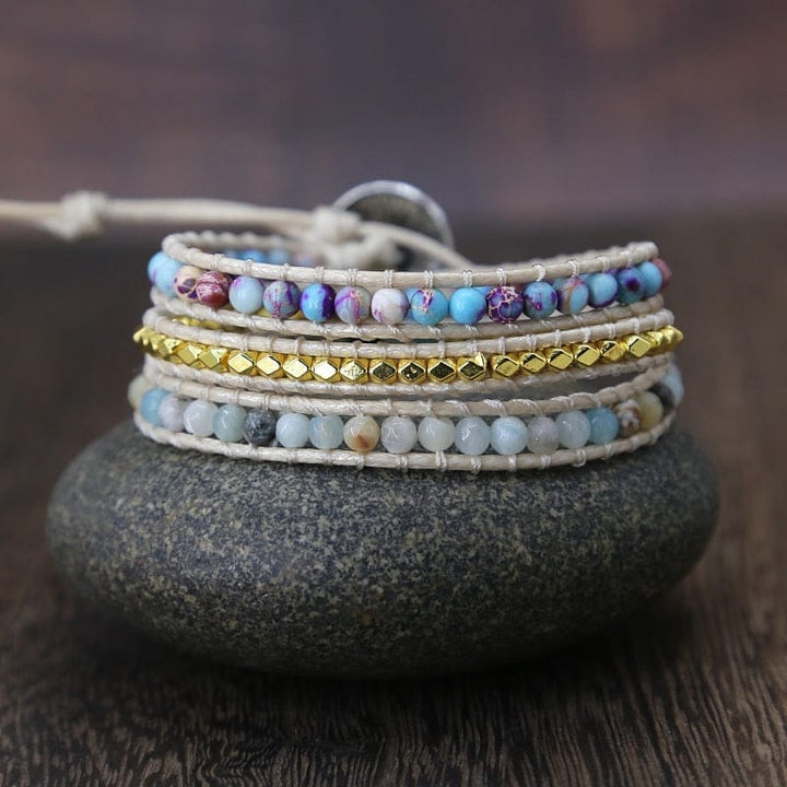 Essential Jasper Wrap Bracelet - Amarilis-State of Style