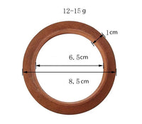 Ethnic Round Wooden Bangles | Unique Women's Jewellery-Coffee-State of Style