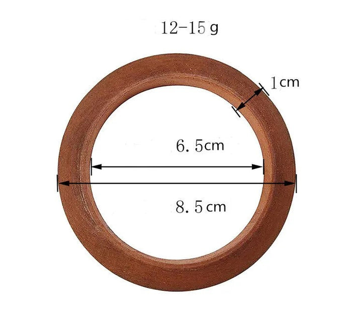 Ethnic Round Wooden Bangles | Unique Women's Jewellery-Coffee-State of Style