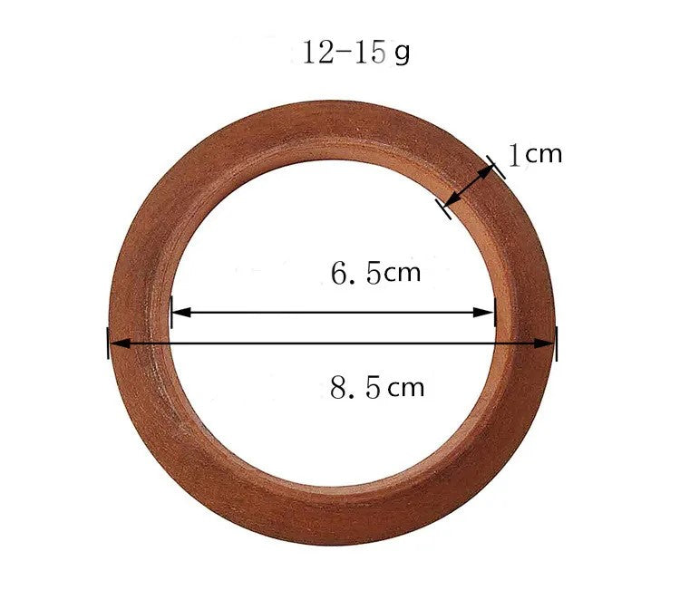Ethnic Round Wooden Bangles | Unique Women's Jewellery-Coffee-State of Style