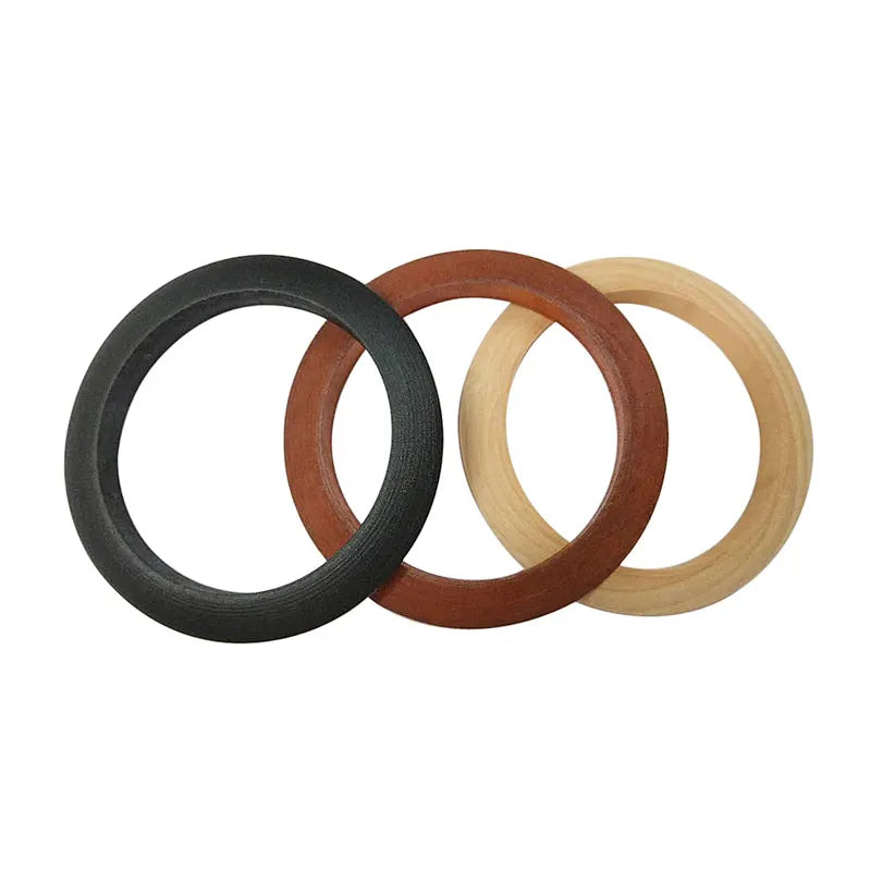 Ethnic Round Wooden Bangles | Unique Women's Jewellery-Coffee-State of Style