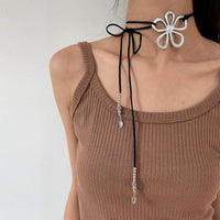 Ethnic Style Flower Necklace | Bohemian Floral Pendant-State of Style