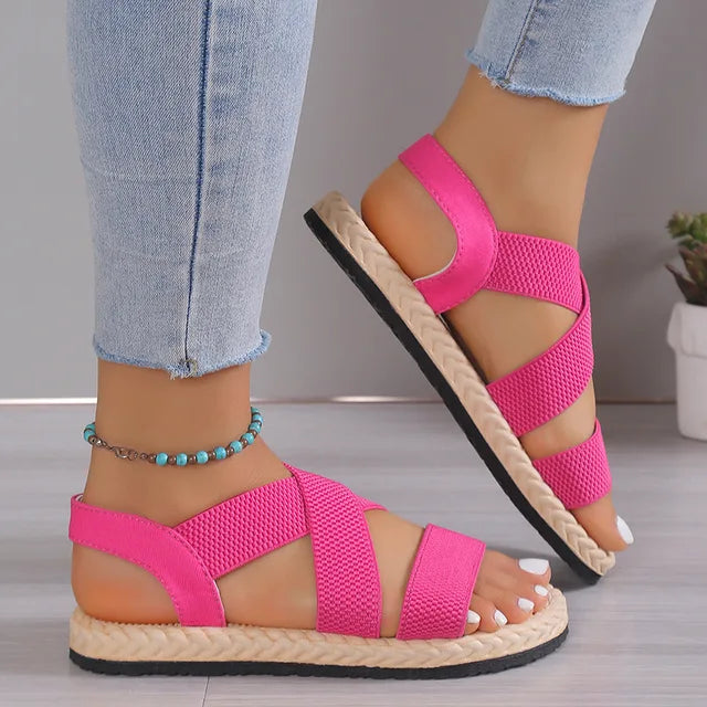 Eva - Orthopedische Beige Comfort Sandalen-Roze-35-State of Style