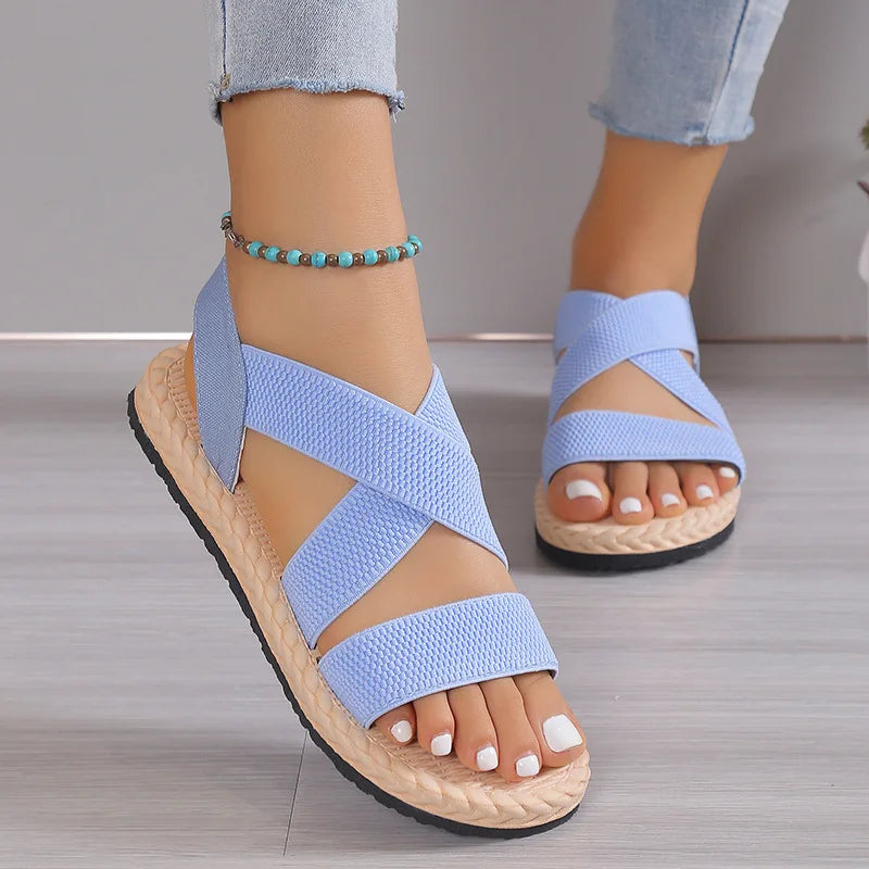 Eva - Orthopedische Beige Comfort Sandalen-Zwart-35-State of Style