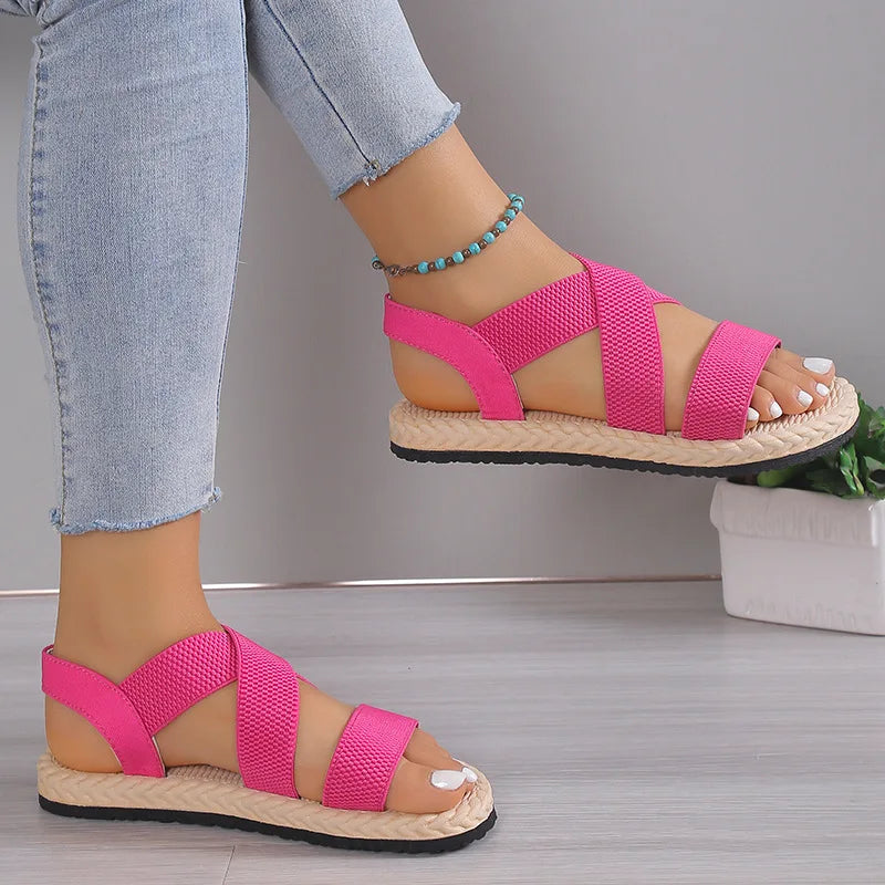 Eva - Orthopedische Beige Comfort Sandalen-Zwart-35-State of Style