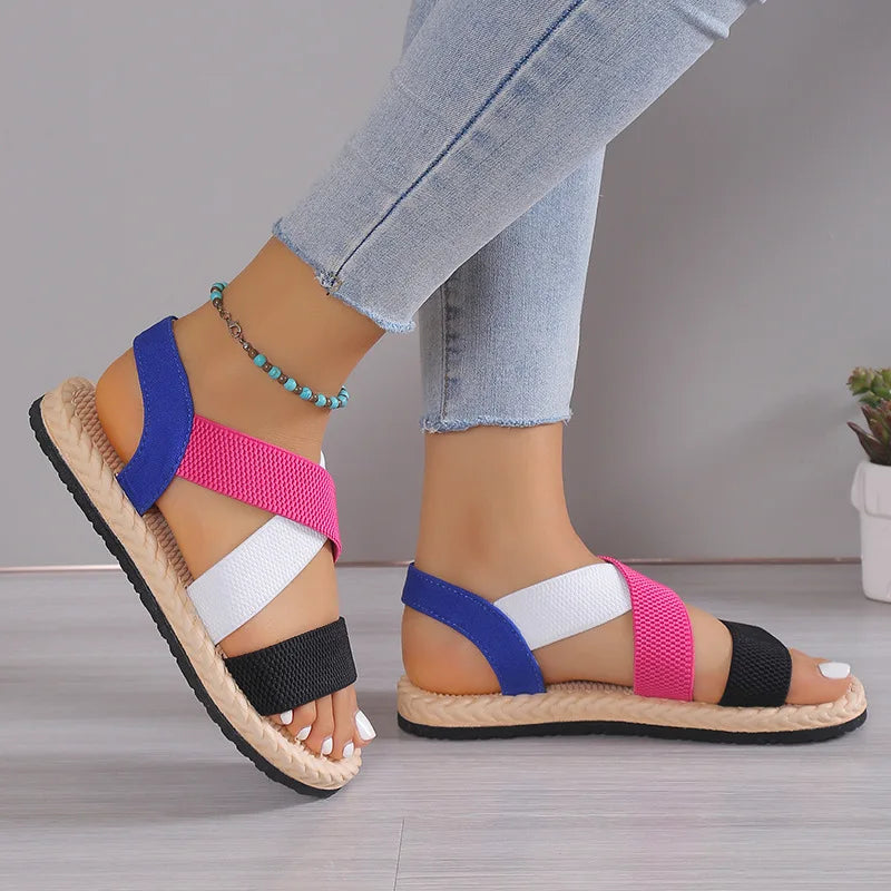 Eva - Orthopedische Beige Comfort Sandalen-Zwart-35-State of Style