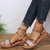 Eva - Orthopedische Glanzende Gouden Sandalen-Gouden-34-State of Style