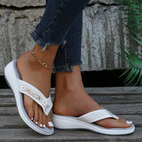 Eva - Orthopedische Witte Elegante Slippers-Wit-33-State of Style