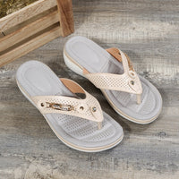 Eva - Orthopedische Witte Elegante Slippers-Wit-33-State of Style