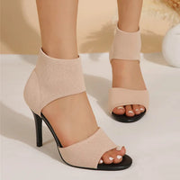 Eva - Orthopedische Zwarte Elegante Hakken-Beige-35-State of Style