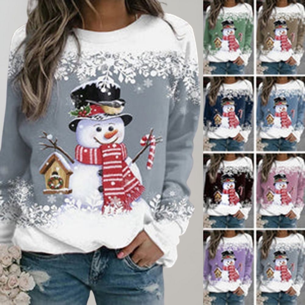 Eve - Warm Christmas Jumper for Women-Green-M-State of Style