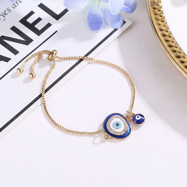 Evil Eye Bracelet in Ethno Style - Selene-Dark Blue-State of Style