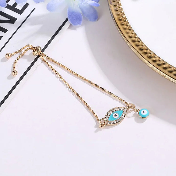 Evil Eye Bracelet in Ethno Style - Selene-Dark Blue-State of Style