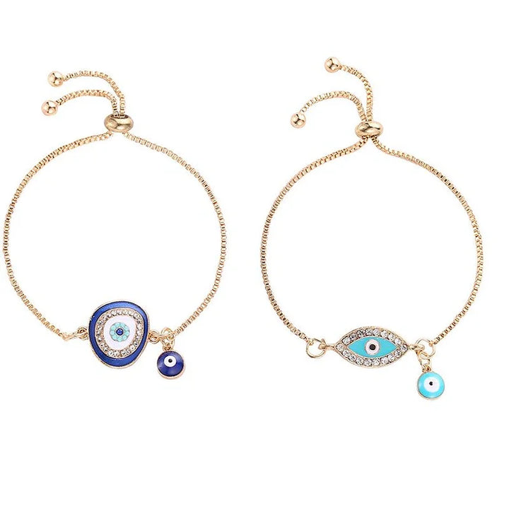 Evil Eye Bracelet in Ethno Style - Selene-Dark Blue-State of Style