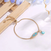 Evil Eye Bracelet in Ethno Style - Selene-Light Blue-State of Style